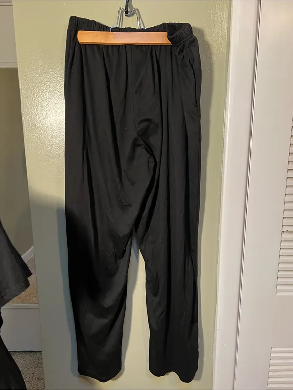 Ekouaer Women’s Sz Large Pajama Set Black Short Sleeve Crewneck Top Pull On Pant - Image 7