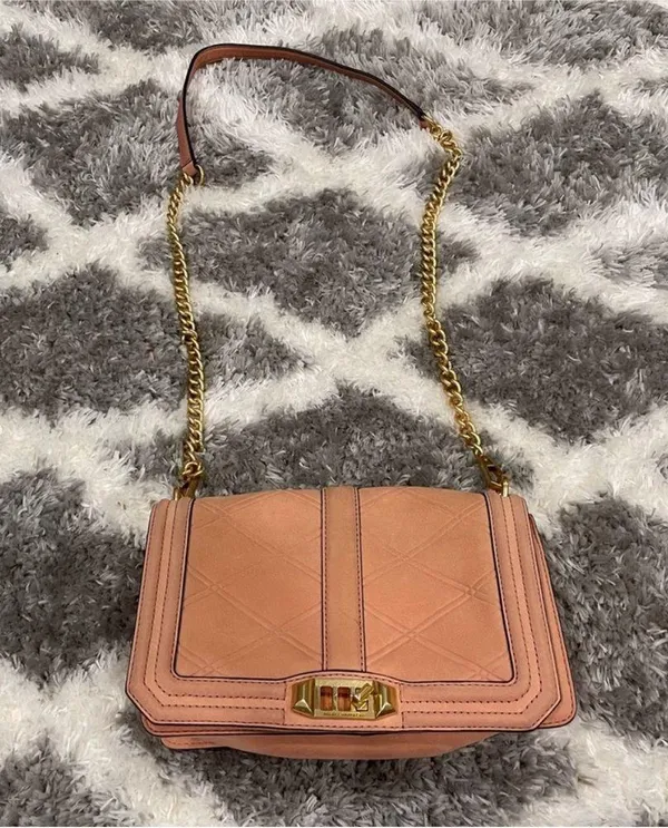 Rebecca Minkoff Pink Nubuck Love Purse - Image 2