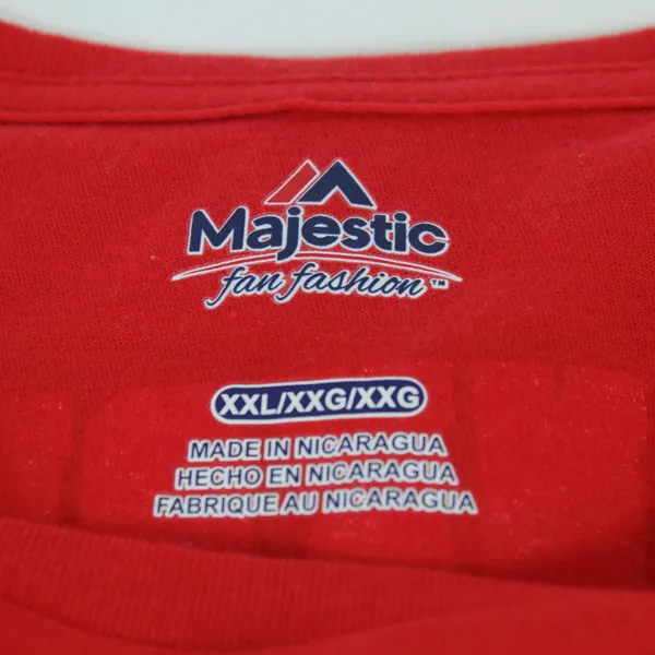 Majestic NFL New England Patriots Red Gronkowski T Shirt Womens Size XXL - Image 3