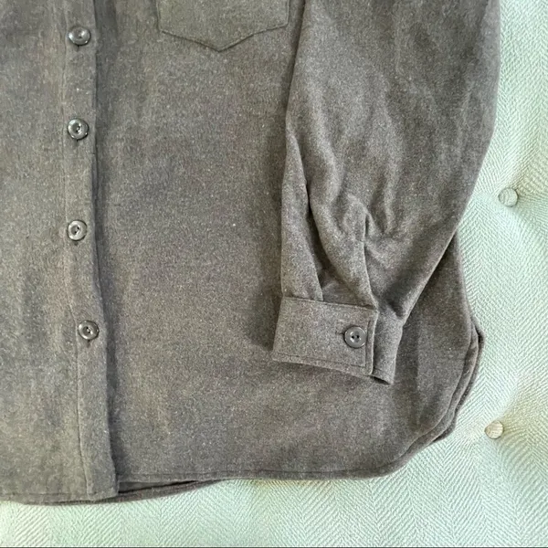 NWT PrettyLittleThing Brown Brushed Longline Button Up Shirt Shacket 12 - Image 5