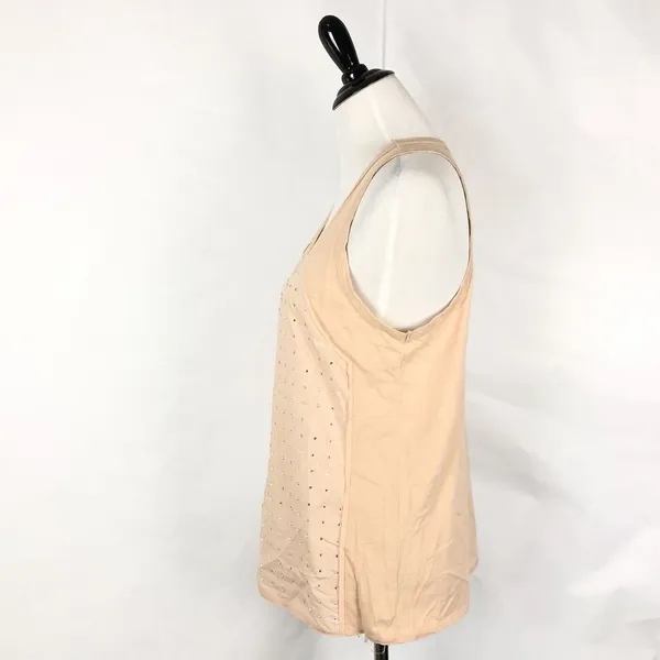 J. Crew Rhinestone Cami Tank Top Womens M Sparkly Embellished Jewel Pastel - Image 5