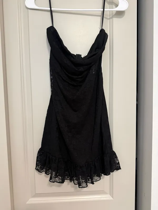 Hello Molly Black Mini Dress - Image 2