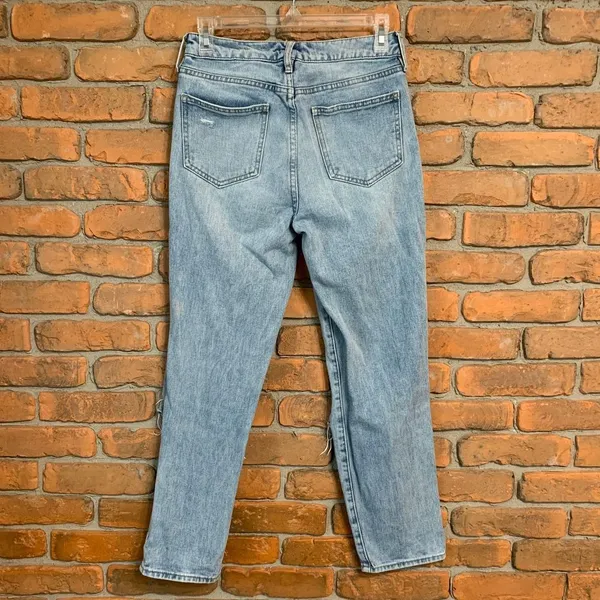 Pacsun Mom Jeans Womens‎ Size 24 Distressed Ripped Light Wash Denim High Rise - Image 2