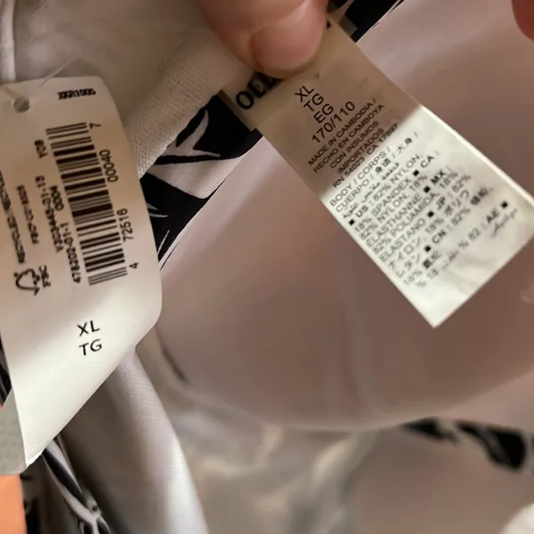 Old navy black and white halter bathing suit nwt - Image 5