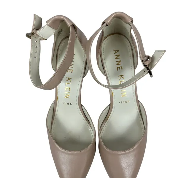 Anne Klein iFlex Women’s Tan Heeled Dress Shoes Size 10M Kitten Heel Slingback - Image 9