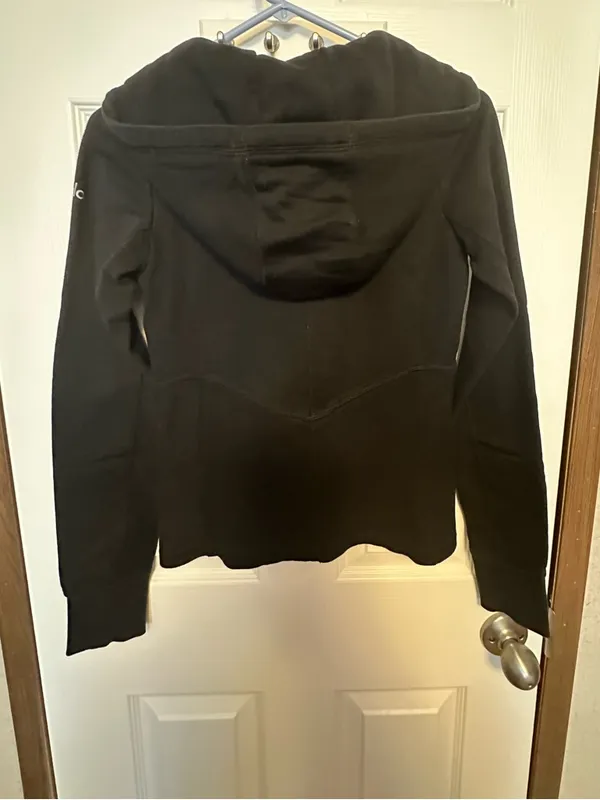 ALO Yoga Black Hooded Zip-Up Jacket - Image 4