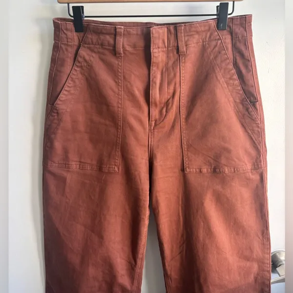 Pistola Nicole Wide Leg High Rise Spice Pants size 28 workwear classic‎ boho - Image 4
