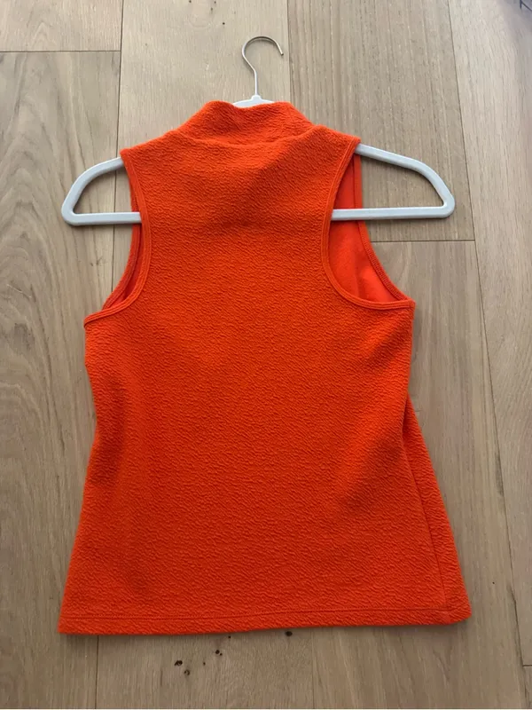 Anthropologie Maeve Sleeveless Mock Neck Top in Orange - Image 4