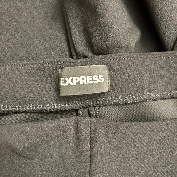 Express Trouser High Rise Pants Womens Large Black Solid Work Career Office New‎ - Image 6