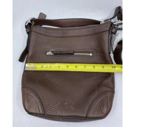 coach shoulder brown leather cross body bag - Image 4
