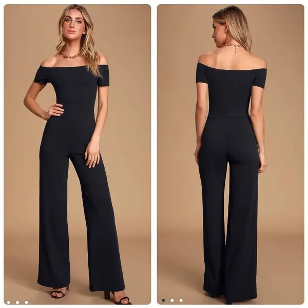 Lulus Black Jumpsuit - Image 2