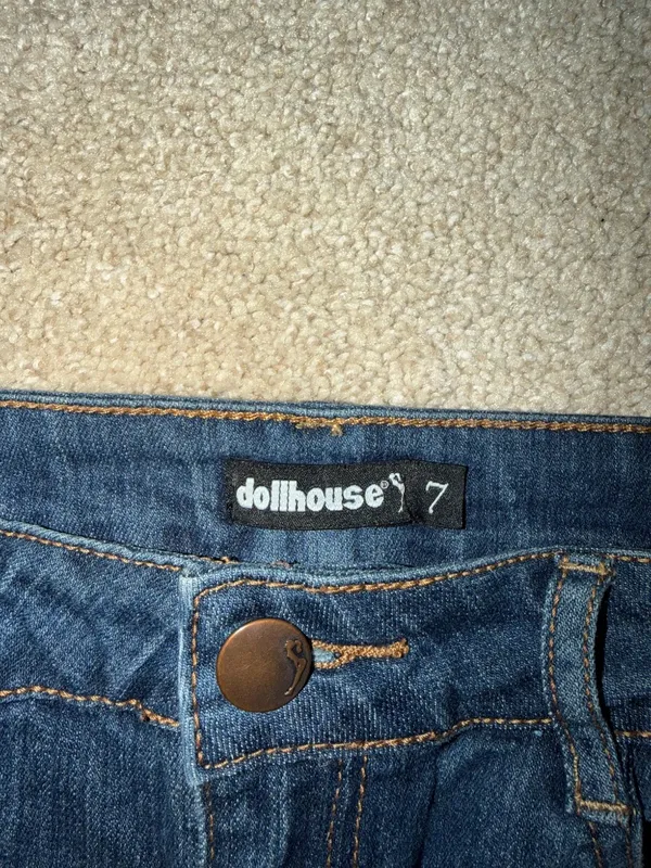 Denim Mini Skirt Size 6 - Image 3