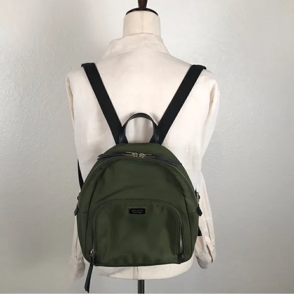Kate Spade‎ New York Dawn sapling green nylon medium size backpack - Image 2