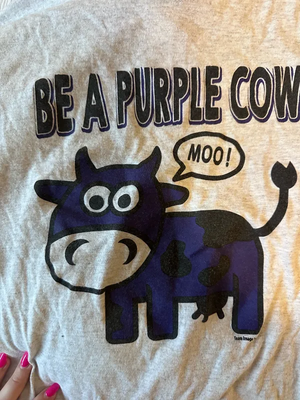 Gildan Vintage Cow shirt - Image 2