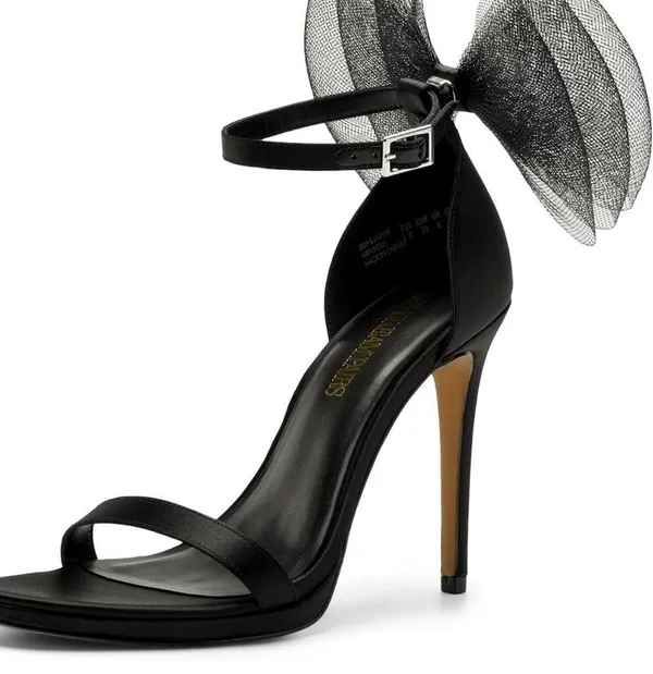 Dream Paris Women's Bow Ankle Strap Pump Heeled Sandals Sz. 6.5 - Image 4