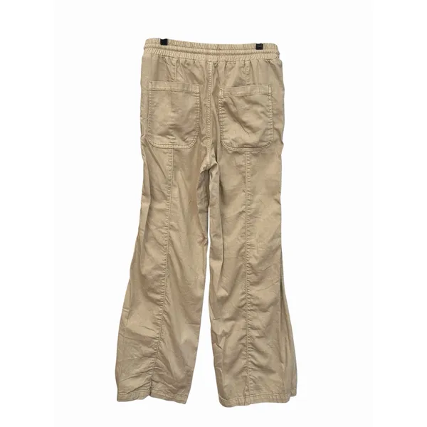 Free People We the Free Pants Medium Khaki High Waist Drawstring Wide Leg IJ10-1 - Image 3