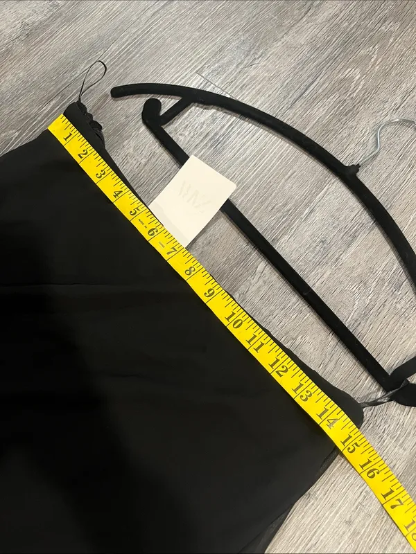 Zara Strapless Long Sheer Top Black - M - Image 10