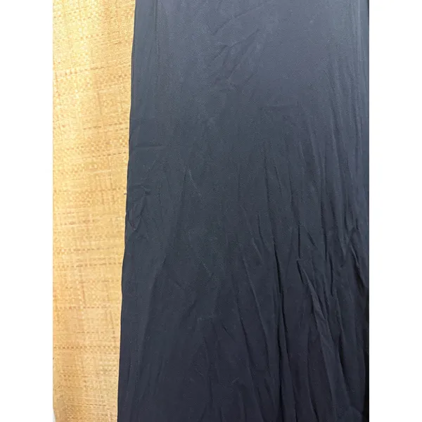 Cache Vintage Black 100% Silk Maxi Gown Mesh Panels Sweetheart Dress Size 4 - Image 5