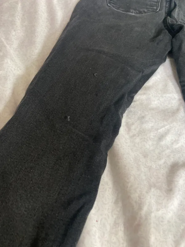 next level stretch black ripped curvy hi rise jegging - Image 9