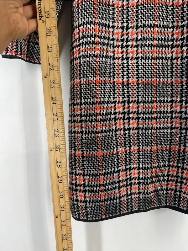 Zara Plaid Puff Sleeve Square Neck Mini Dress Size S - Image 9