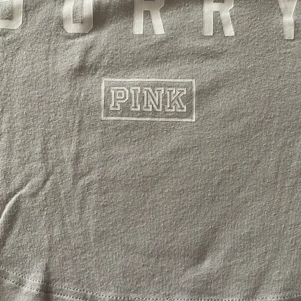 Womens Pink Victoria Secret Workout Shirt - Image 3