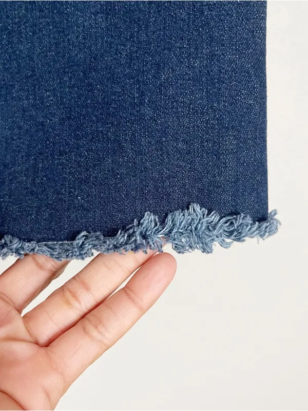 MIAMI | Dark Blue Denim Mini Skirt Sz S - Image 3