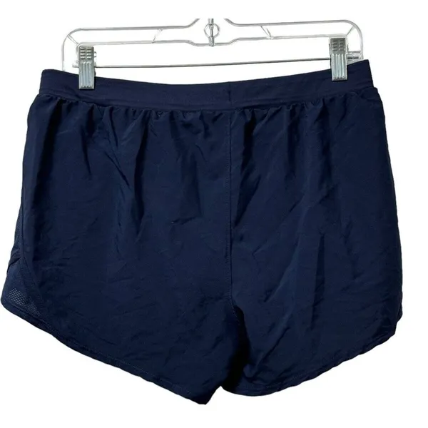 Under Armour Heat Gear Loose‎ Shorts Women’s Size Med Blue Running Sporty Active - Image 2