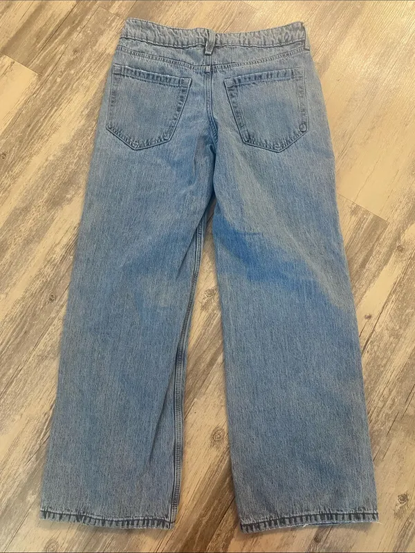 Hollister Low Rise Baggy Jeans Blue Size W26 x L29 - Image 11