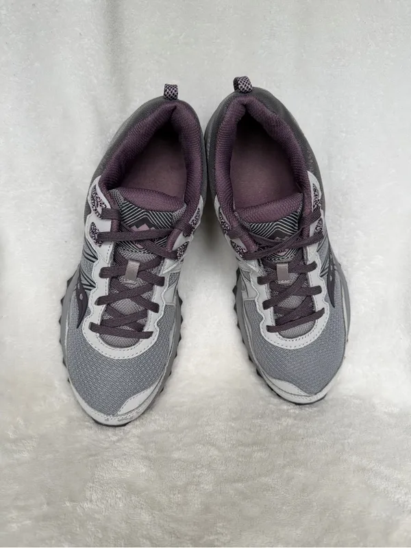 Saucony Excursion TR14 Sneakers Womens 8 Gray Purple Trail Running Walking Shoe - Image 3