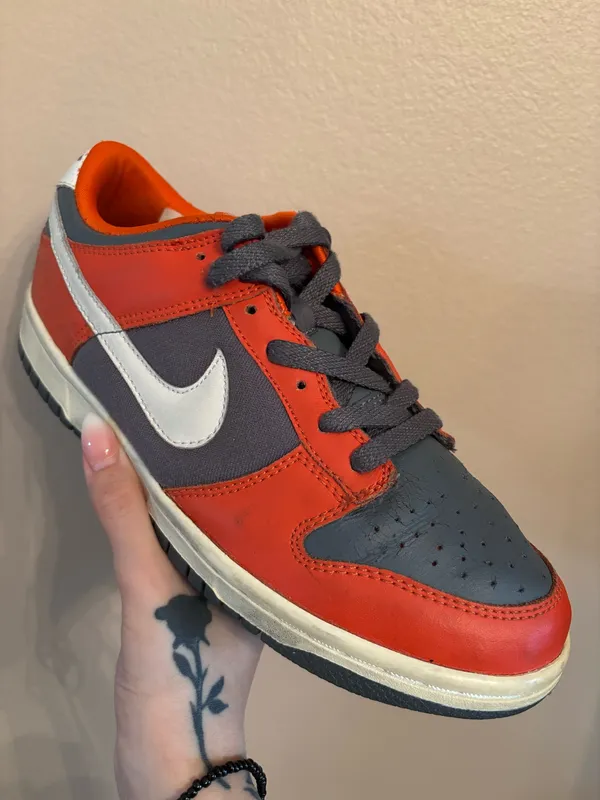 Nike Dunk Low GS 'Flint Grey Orange' - Image 2