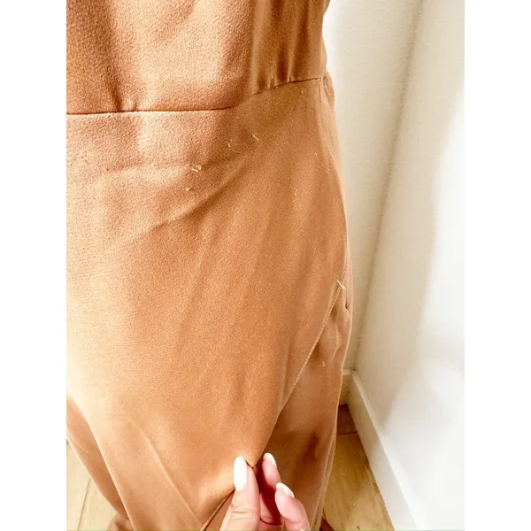 NWT BHLDN Anthropologie Dylan Cocktail Bridesmaid Dress Sedona One Shoulder Maxi - Image 5