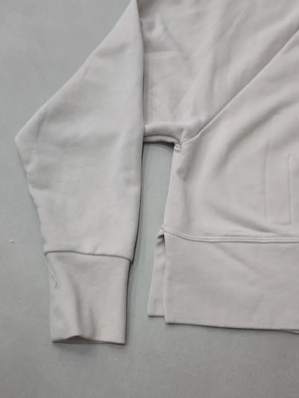 New Nike Women's Cream Crewneck Sweatshirt with Embossed Logo Size S - Image 6
