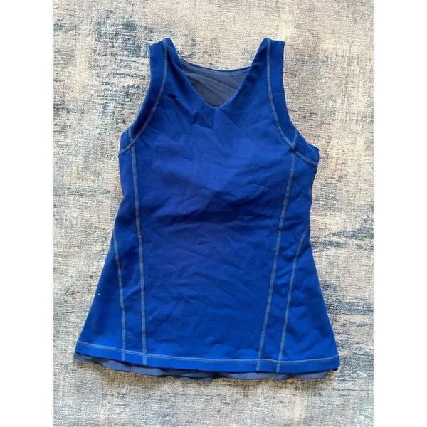 Lululemon Royal Blue Fitness Athletic Tank Top Size 4 - Image 5