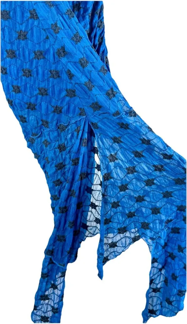 NWOT FREE PEOPLE Margot Convertible Maxi Skirt / Dress Blue XS Asymmetrical boho - Image 5