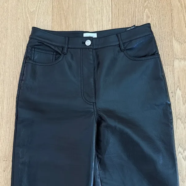 Wilfred Faux Leather Pants Vegan Size US4 Black - Image 2