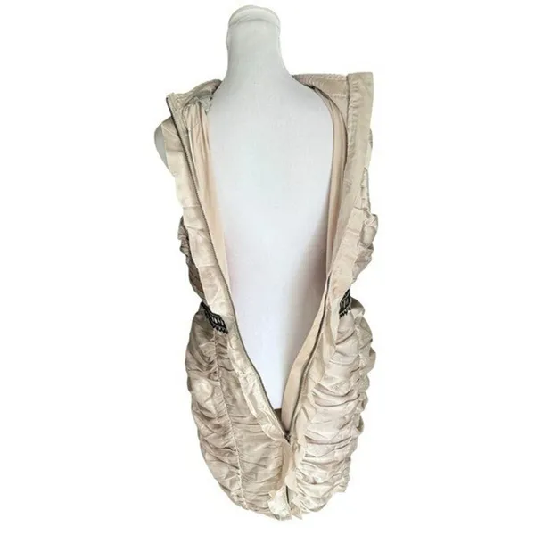 ASOS - NWT Satin Ruched High Neck Mini Dress Sz 6 - Image 9