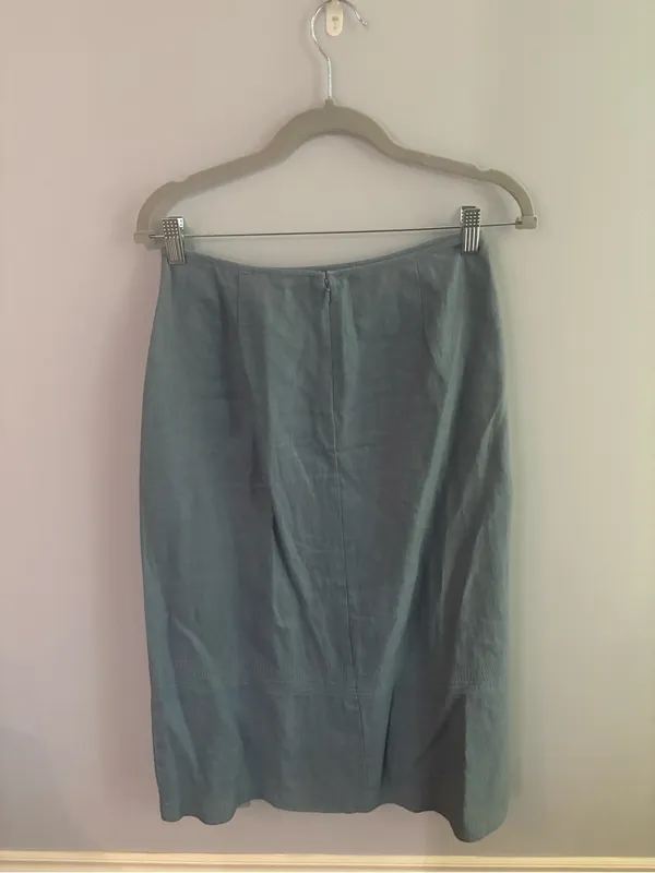 Vintage Old Navy Dusty Blue Skirt in size 1 - Image 4