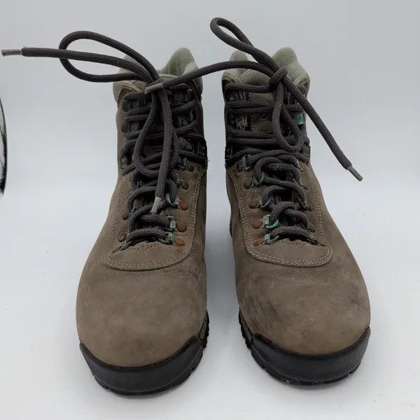 Asolo AFX 530‎ Hiking Boots Ladies US 7 Brown Nubuck Leather Vibram Sole Vintage - Image 3