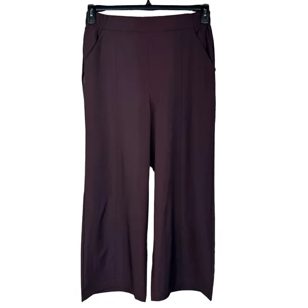 Fabletics Large Downtown Wide Leg Pants UPF Wicking Stretch Lightweight Hi-Rise - Image 3