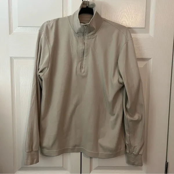 Bogner Mock Neck Long Sleeve Oversized 1/4 Zipped Sweatshirt Size M - Image 2