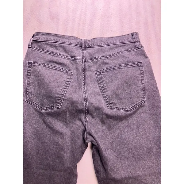 Gap Loose High Rise Jeans Womens 31/12R Washed Black‎ Straight Leg - Image 10