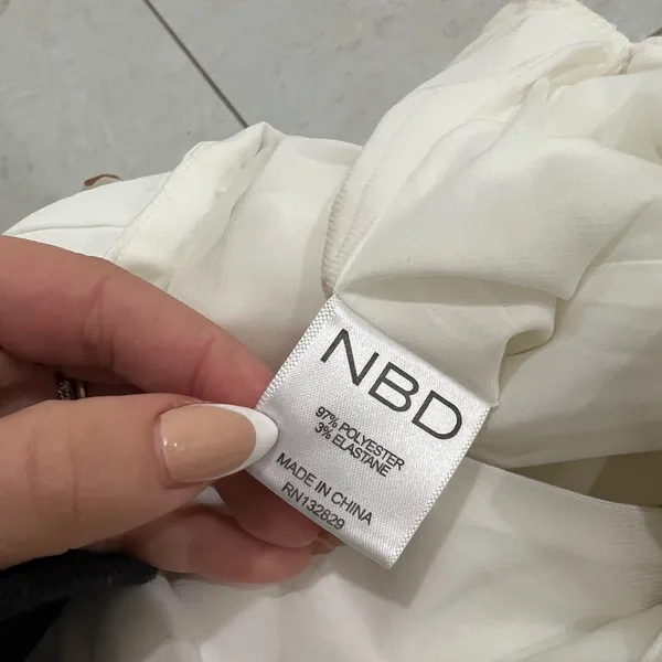 NBD White Misbehaving Romper Size XS - Image 6