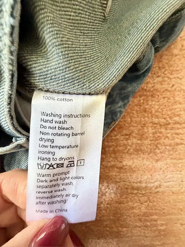 Light Wash Denim Bermuda Shorts High Rise Original Design Carpenter Belt NWT M - Image 8