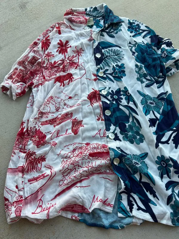 NEW Farm Rio Women’s Mixed‎ Prints Uni Shirt Size SMALL - Image 9