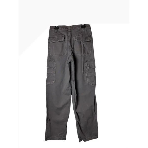 Garage Cargo Pants Women 00 Grey Utility Straight Leg Streetwear Grunge Punk Y2K - Image 3