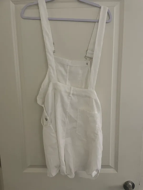Cider White overall shorts - Image 2
