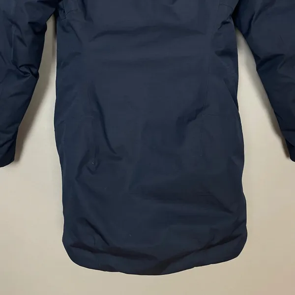 The North Face Parka Jacket Coat Women Navy Blue Hood Insulated NO‎ FUR TRIM Sml - Image 6