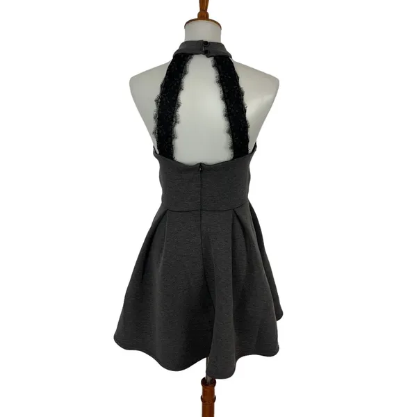 Altar'd State Dress Medium Gray Sleeveless Fit Flare Cottagecore - Image 6