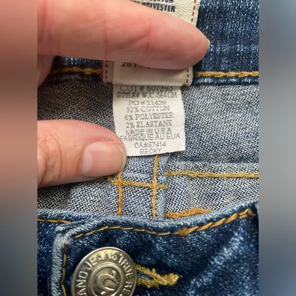 Vintage Y2K True Religion Becky boot cut jeans, size 29 - Image 8