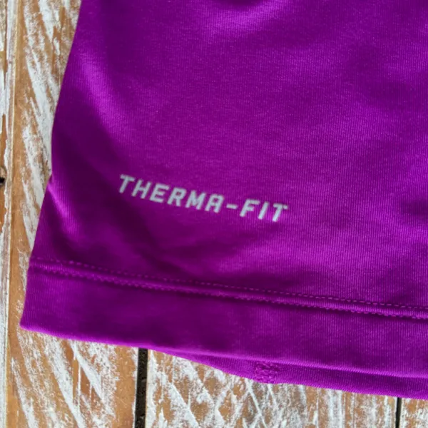 💜Nike Pro Combat Dri-FIT Quarter-Zip Pullover ~M💜 purple magenta workout gym - Image 2